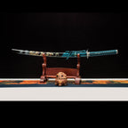 Growth Rune decorative katana angle view