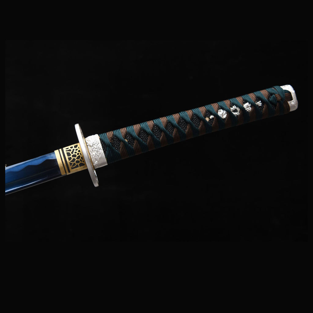Gilded Resolve decorative katana presentation