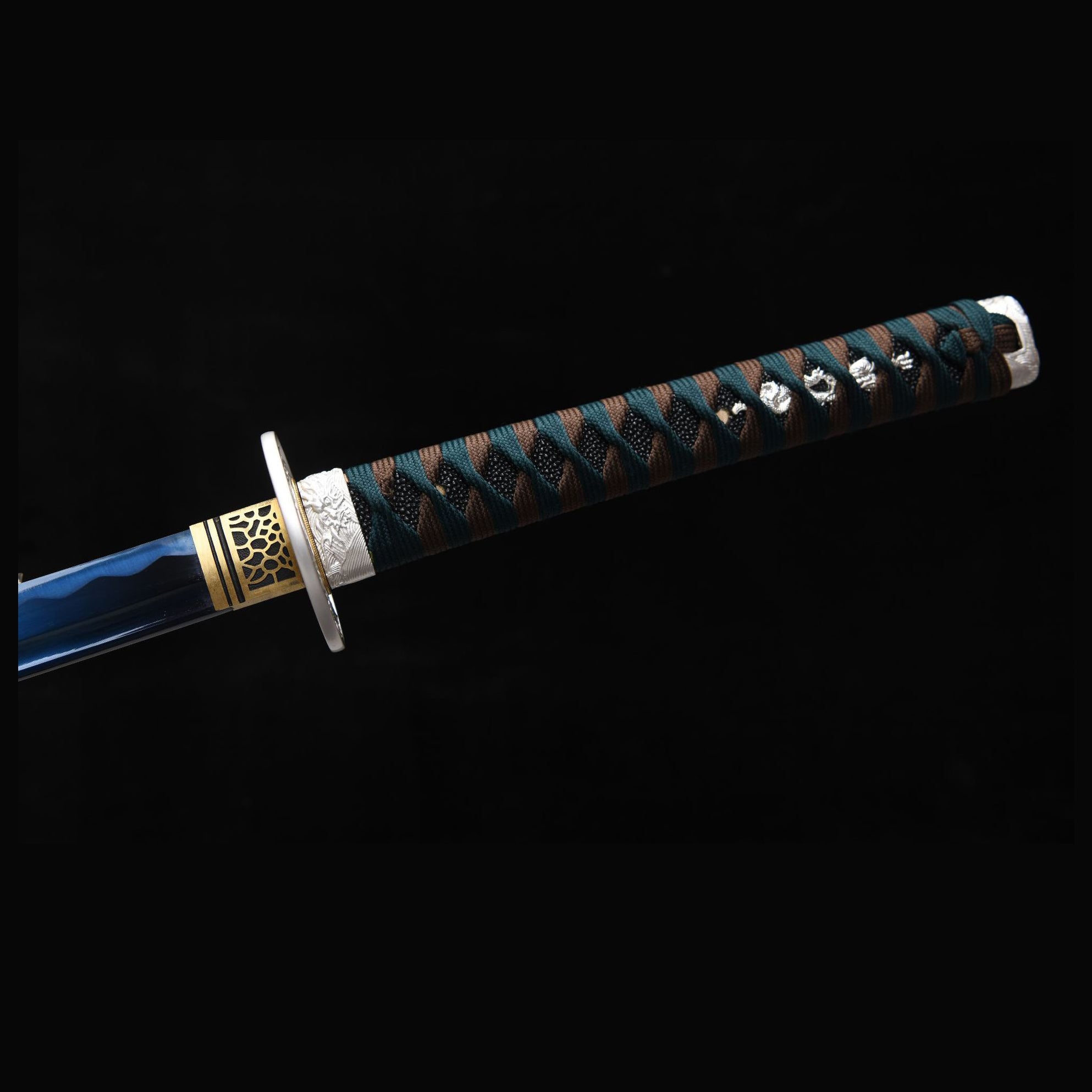 Gilded Resolve decorative katana presentation