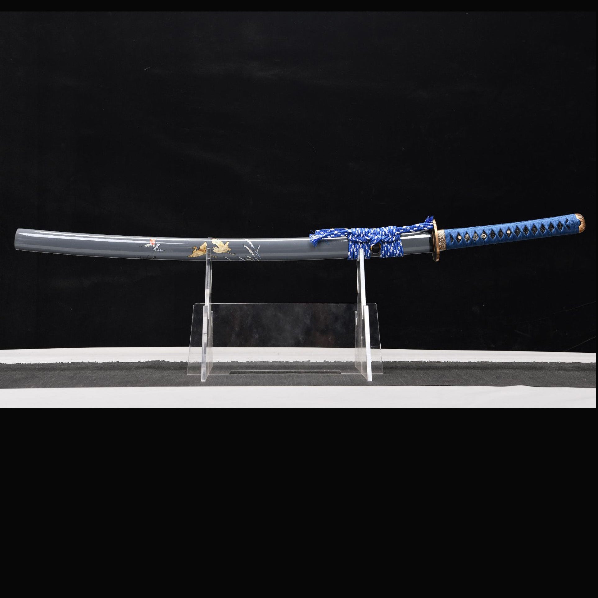 Still Tide decorative katana angle view