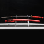 Blazing Crown decorative katana close-up