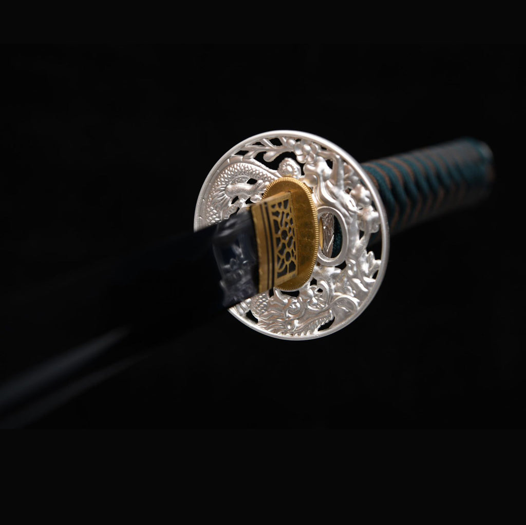 Gilded Resolve decorative katana detail