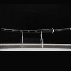 Gilded Resolve decorative katana close-up