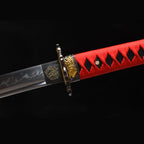 Blazing Crown decorative katana side view
