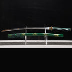Verdant Rise decorative katana close-up
