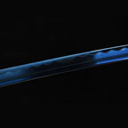 Gilded Resolve decorative katana side view