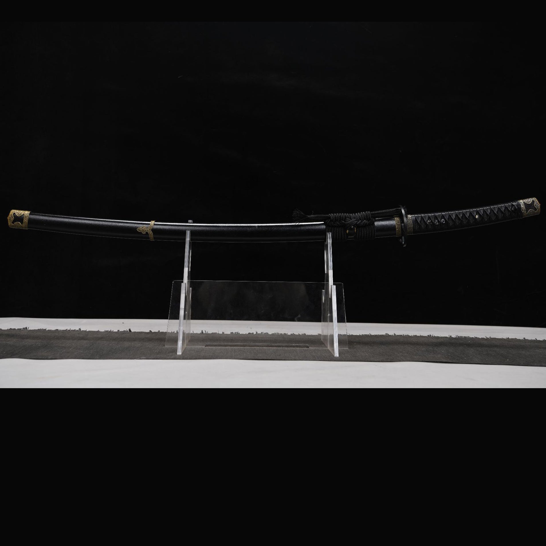 Iron Reflection decorative katana close-up