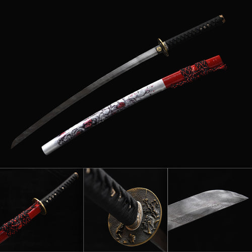 Crimson Drive decorative katana samurai sword