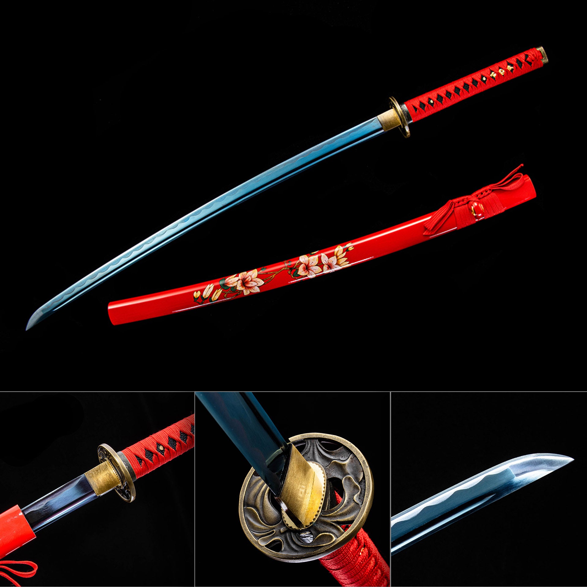 Scarlet Whisper decorative katana samurai sword