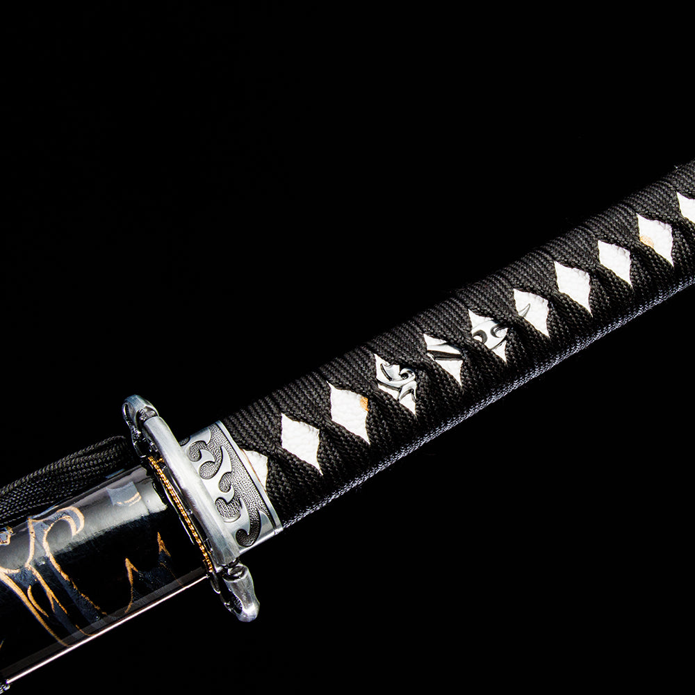 Edge Bloom decorative katana detail