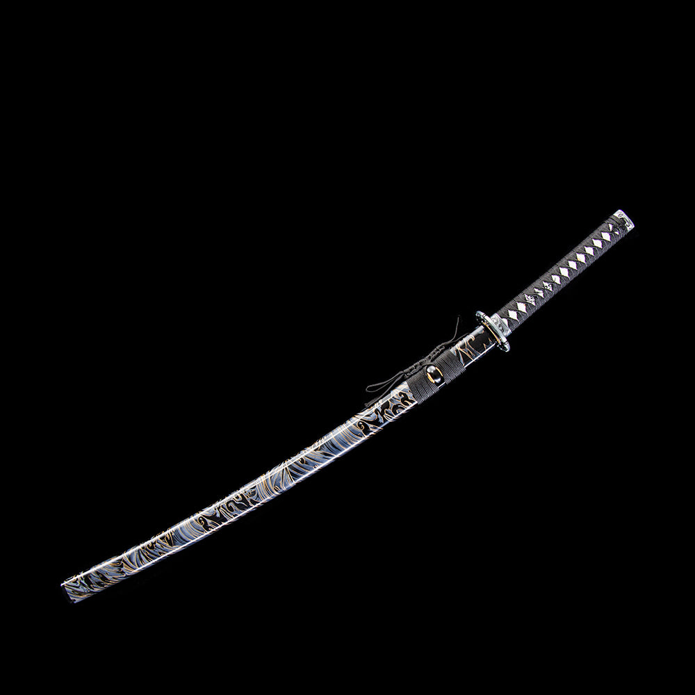 Edge Bloom decorative katana angle view