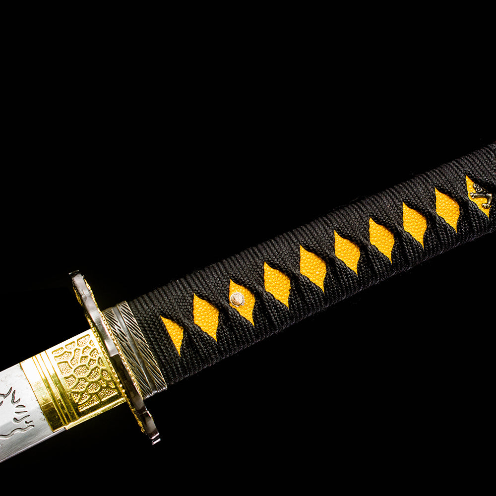 Metal Echo decorative katana detail