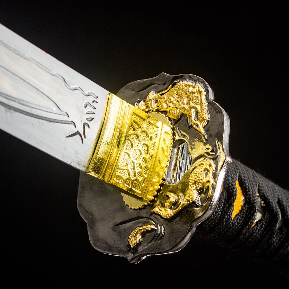 Metal Echo decorative katana side view