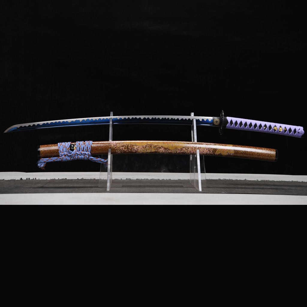 Moonlit Abyss decorative katana close-up