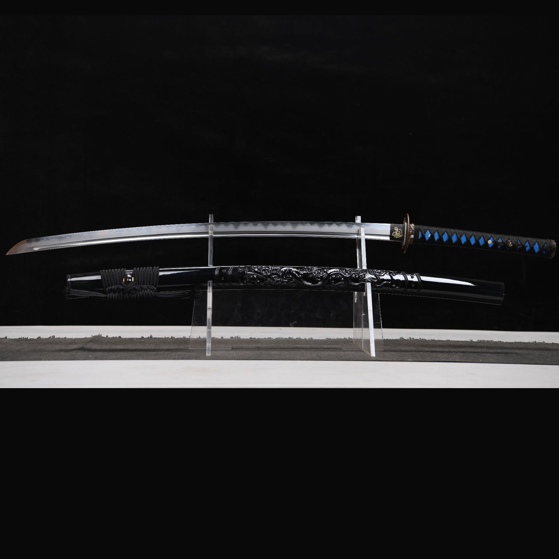 Steel Calm decorative katana close-up