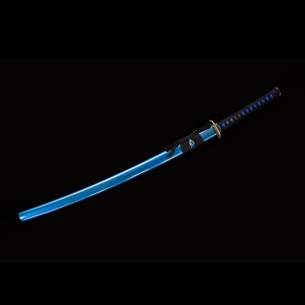 Ripple Note decorative katana angle view