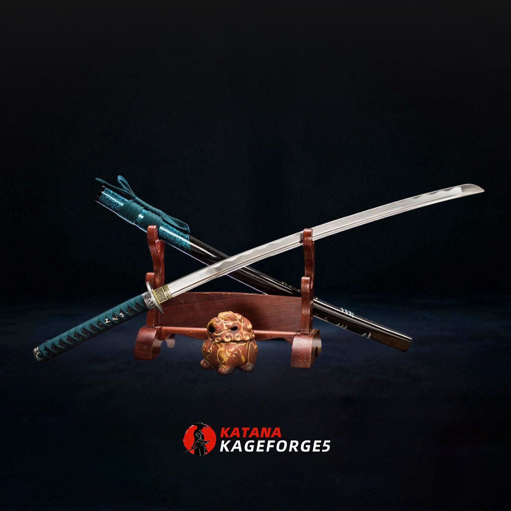 Growth Rune decorative katana close-up