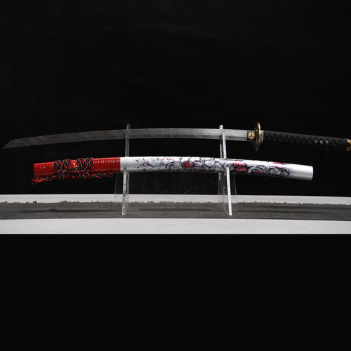 Crimson Drive decorative katana close-up