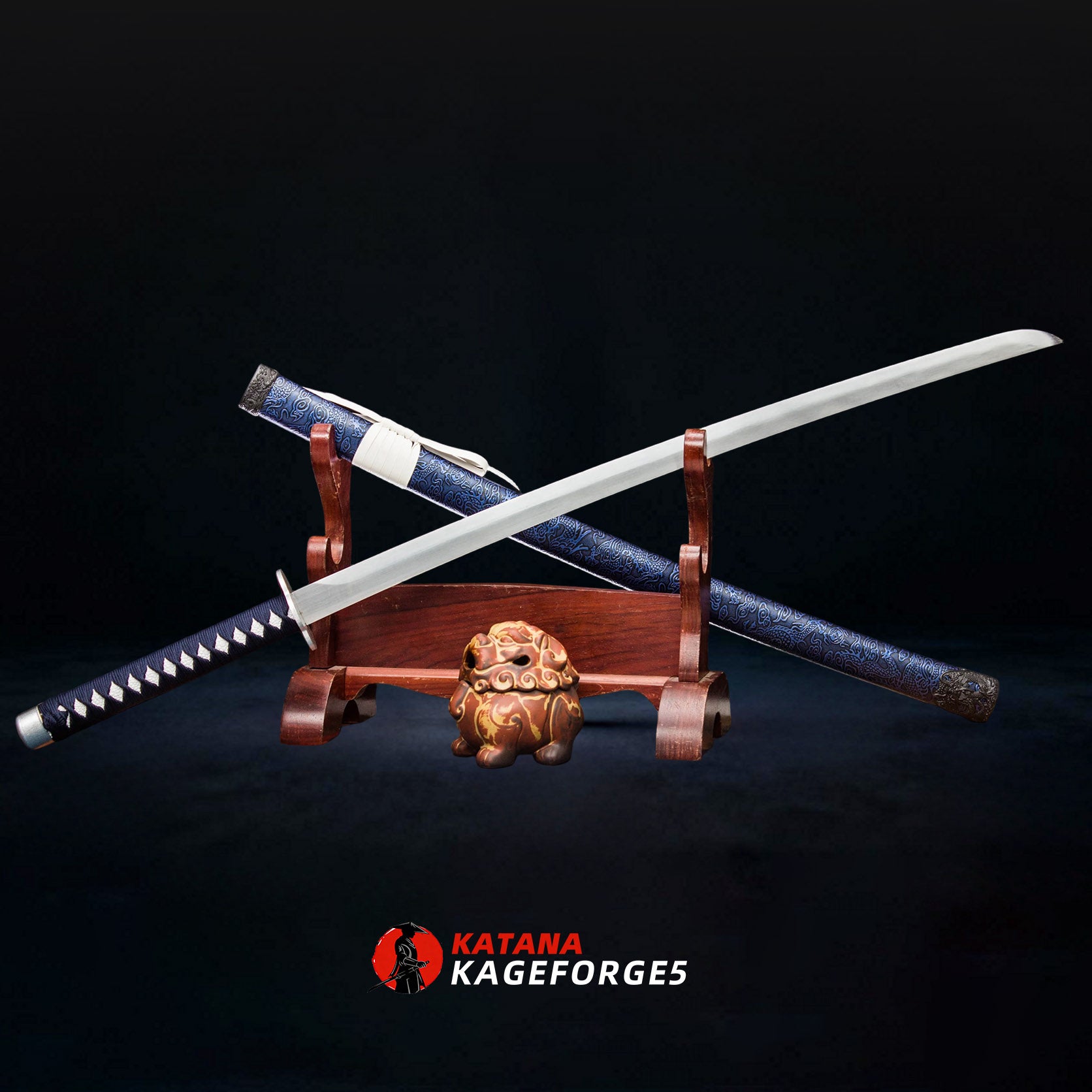 Earth Mind decorative katana close-up