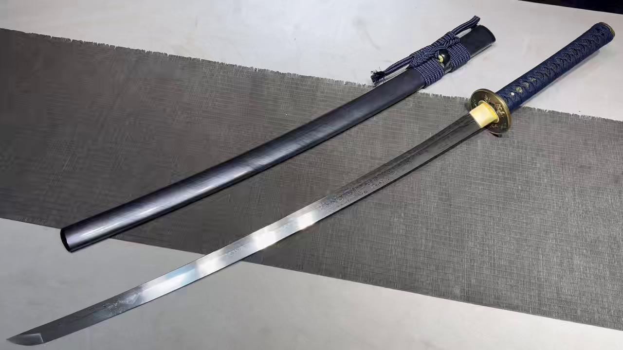 KageForge5 product image: 26" Pattern Steel Katana with Zinc-alloy Fittings