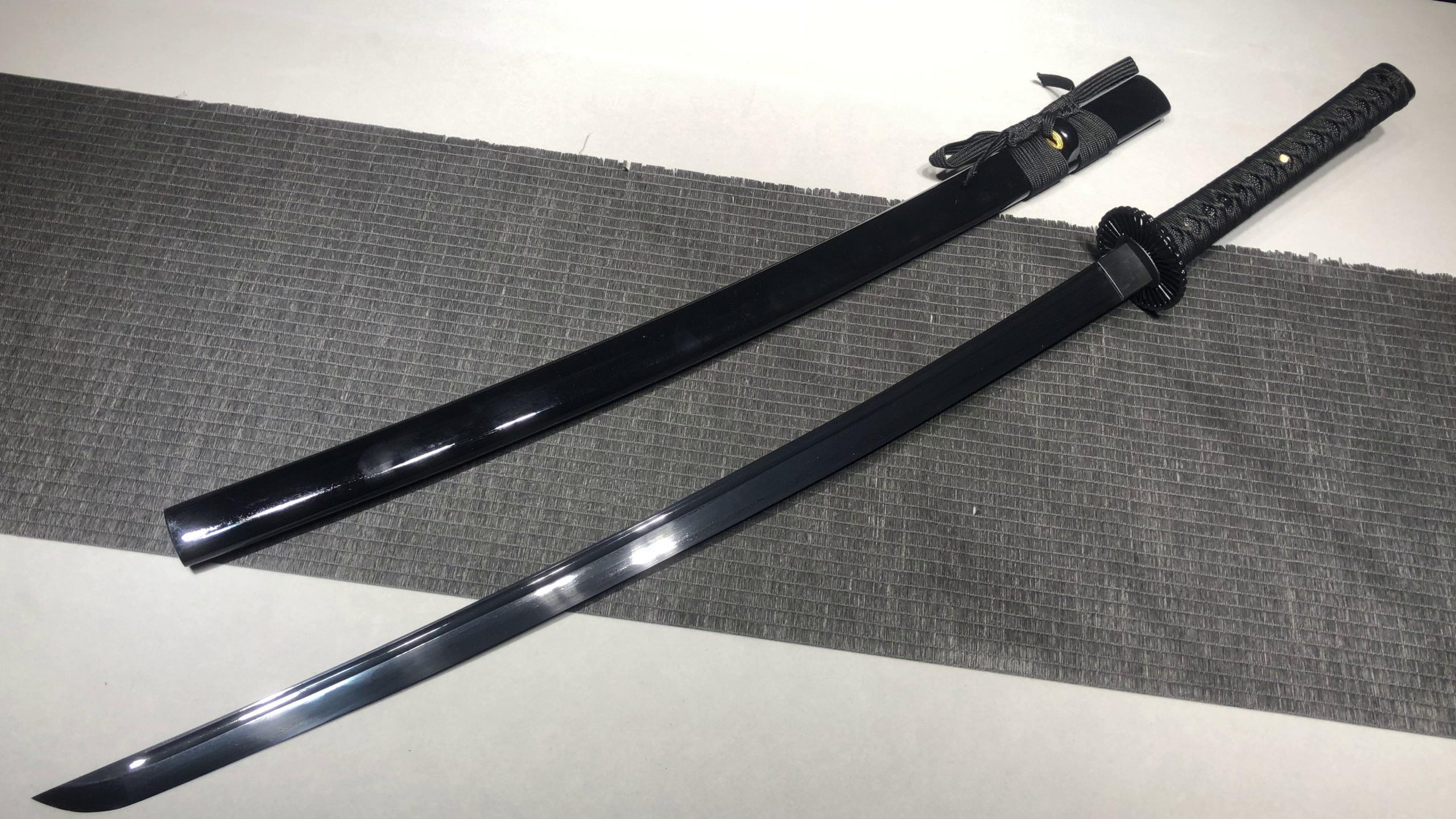 KageForge5 product image: 26" Pattern Steel Katana with Zinc-alloy Fittings