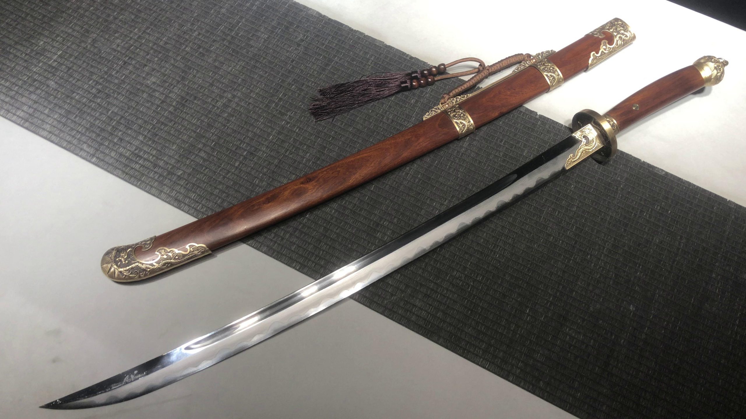 KageForge5 product image: 26" Pattern Steel Japanese Sword