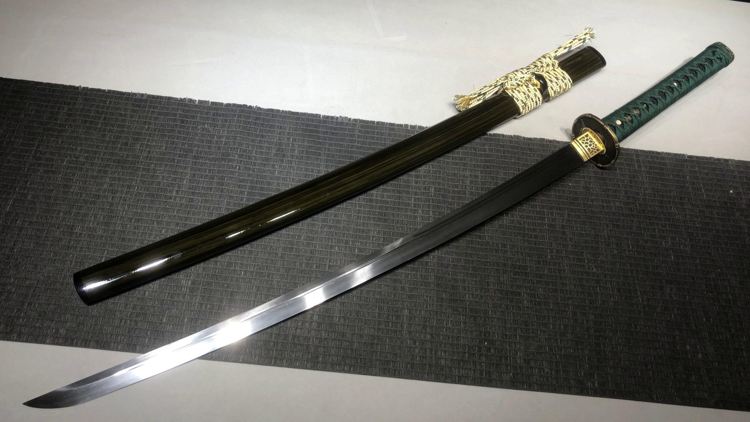 KageForge5 product image: 26" Pattern Steel Katana with Zinc-alloy Fittings