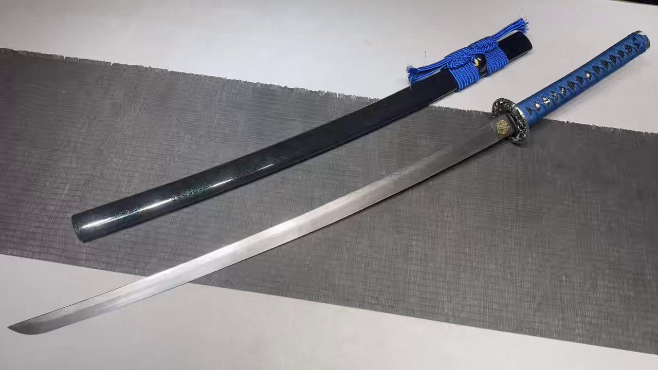 KageForge5 product image: 26" Pattern Steel Katana with Zinc-alloy Fittings