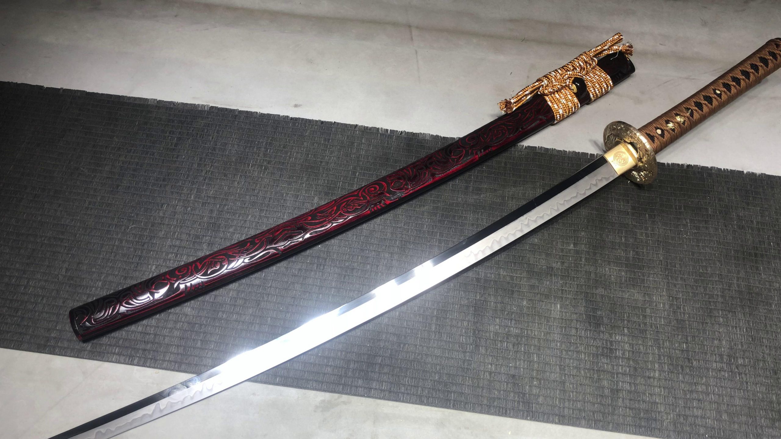 KageForge5 product image: 26" Katana with Brass Fittings