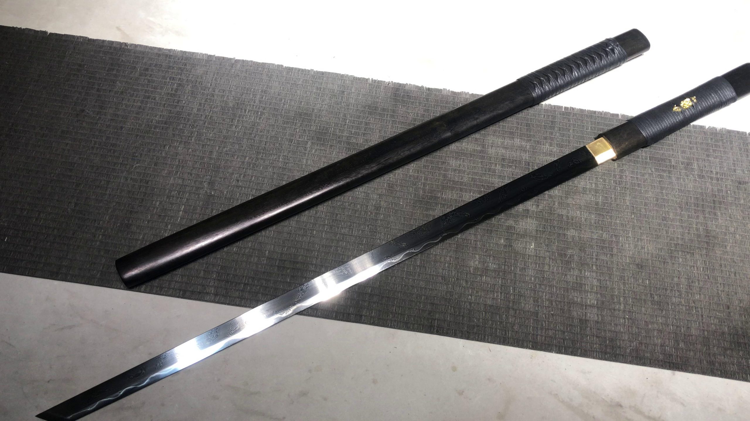 KageForge5 product image: 26" Pattern Steel Japanese Sword